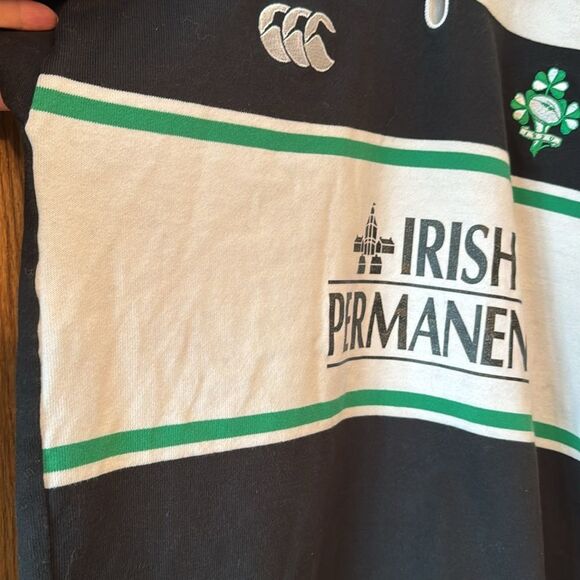 CANTERBURY OF NEW ZEALAND Vintage Irish Permanent Rugby Shirt - Picture 8 of 10